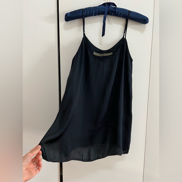 Enza Costa Silk Black Camisole Spaghetti Straps - Picture 7 of 11